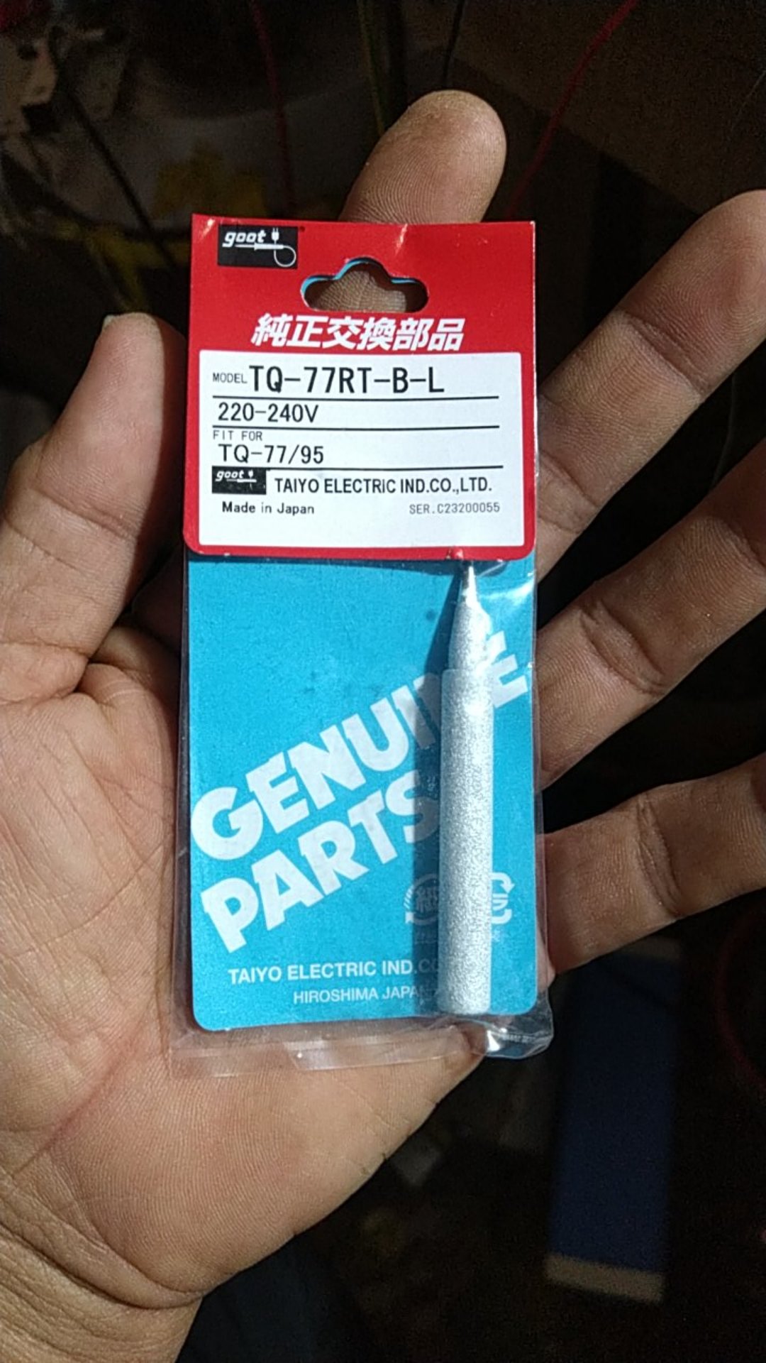 Mata Solder Tembak Goot Tq-77rt-sb Lancip ( Sharp Tip )