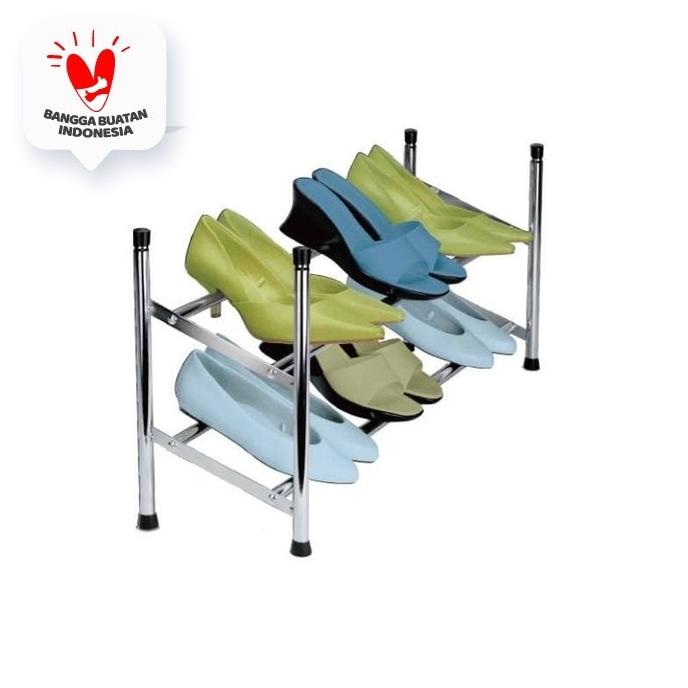 Jual Jysk Rak Sepatu Shoe Rack Expandable Sjov 63116X225X355Cm Silver