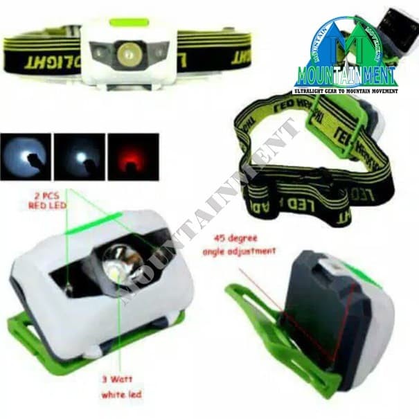 COD Senter Kepala LED Headlamp Mata Kucing Mitsuyama Ms-334