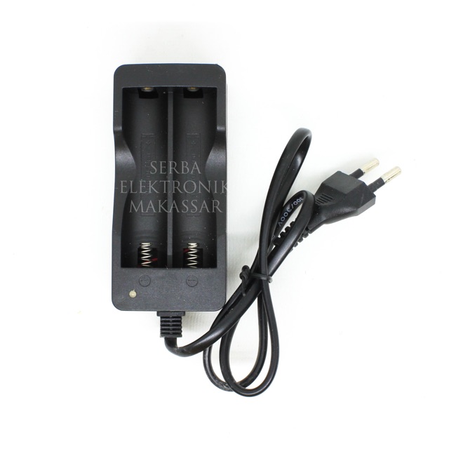 Charger Batt 18650 Baterai 3.7Volt 2Slot + Kabel