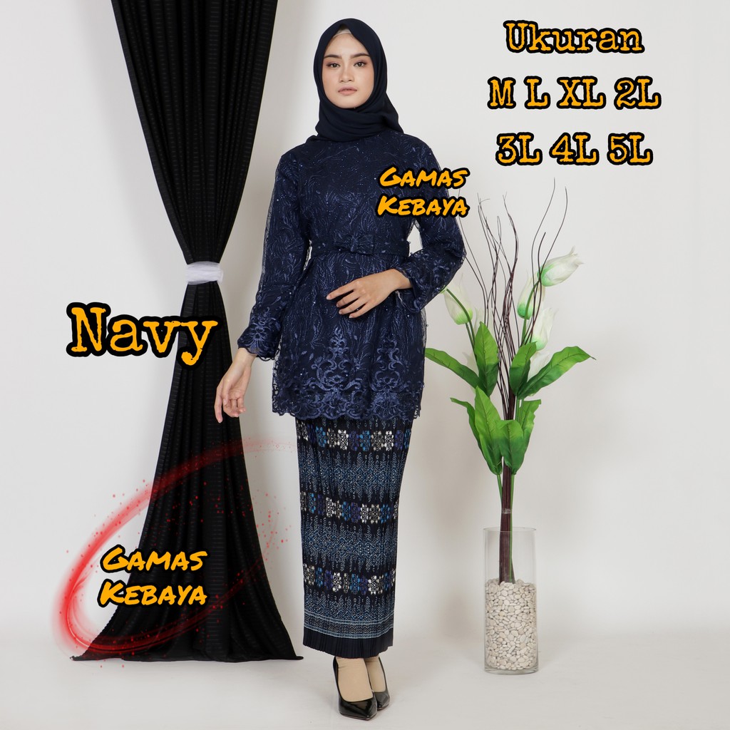 SETELAN KEBAYA CANTIKA SEMI TUNIK TILE MUTIARA/KEBAYA MODERN/KEBAYA BRUKAT/KEBAYA JUMB0/WISUDA/COD