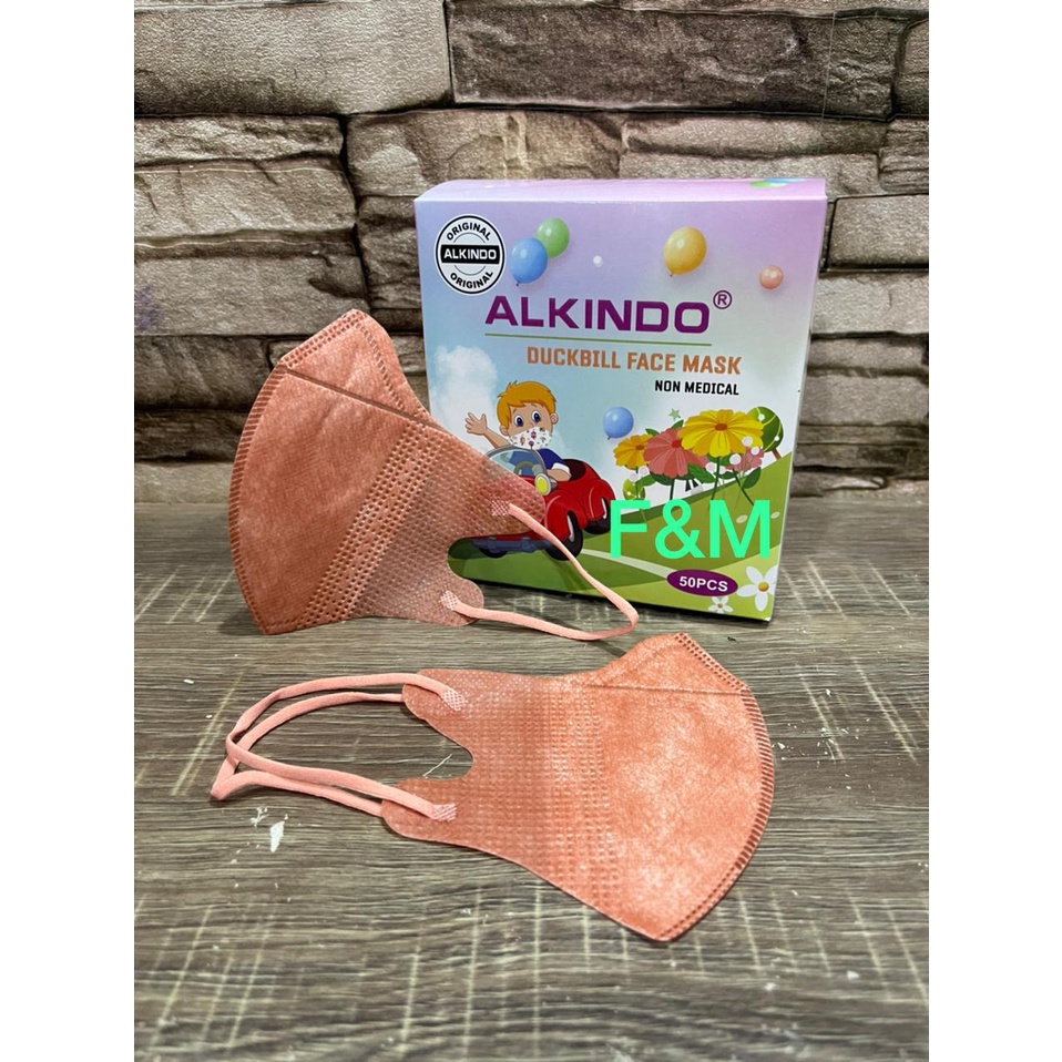 masker anak alkindo 4ply 50pcs