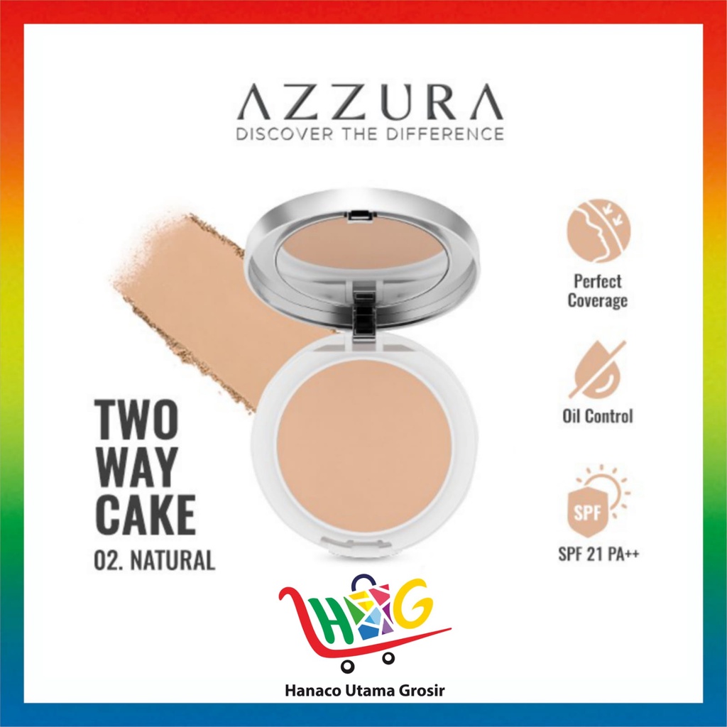 AZZURA TWO WAY CAKE BEDAK FOUNDATION SPF 21