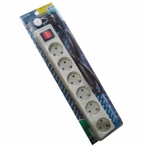 [TML-9003] COLOKAN TERMINAL LISTRIK STOP KONTAK UTICON 6 LUBANG