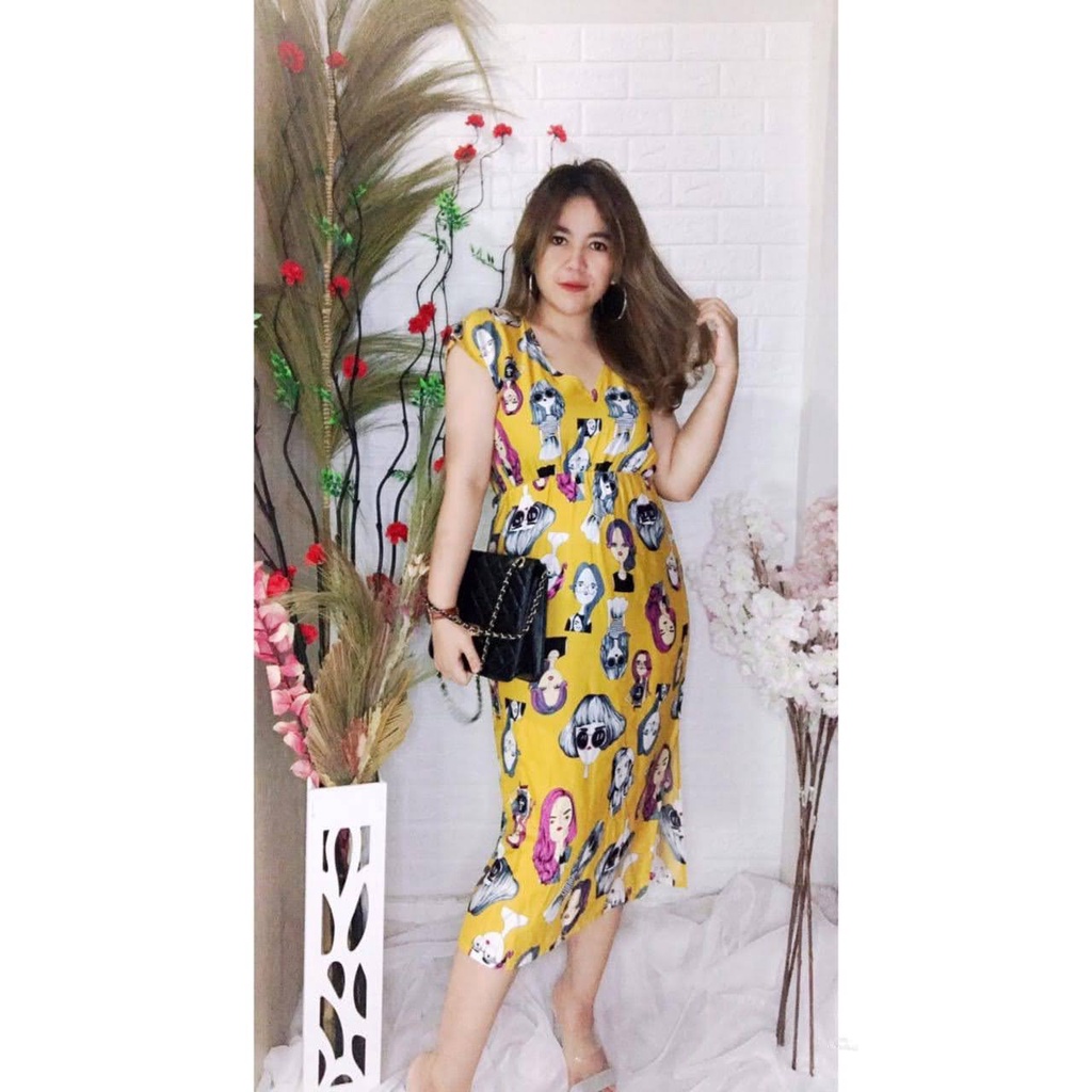 Daster Dress Manohara Bali-MN - RETRO MUSTARD