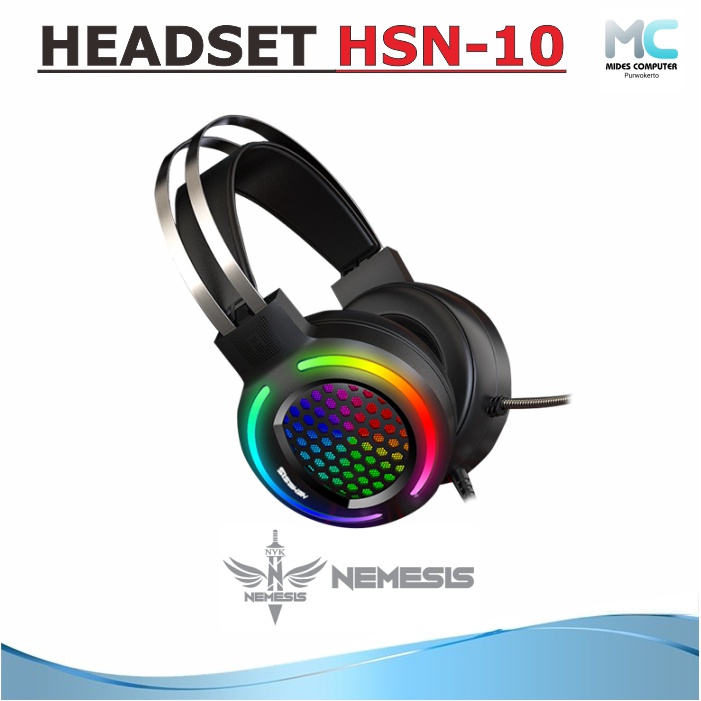 Headset Gaming RGB NYK HSN-10 Knight