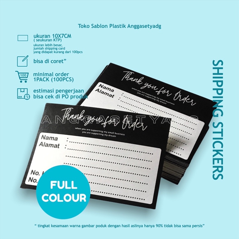 

Label Packing Pengiriman Sticker Doff / shipping card