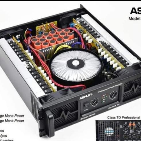 ( PETI KAYU) POWER AMPLIFIER ASHLEY ZOOM16000/ZOOM 16000 3000 WATT CLASS TD ORIGINAL