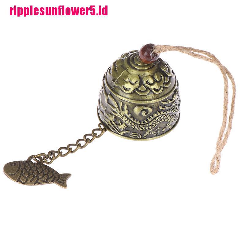 Lonceng Angin Desain Naga Phoenix Fengshui Bahan Besi Gaya Vintage