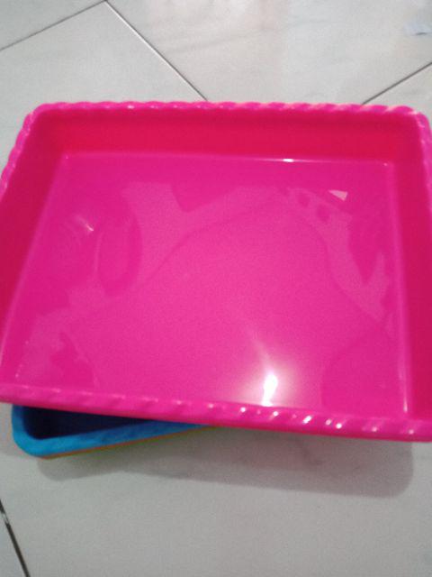 Nampan Plastik No.4 (35 X 27) Warna Cerah