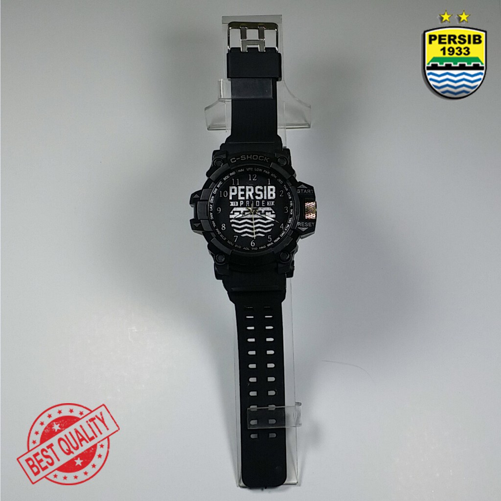 (BEST QUALITY) JAM PERSIB OUTDOOR FULL BLACK