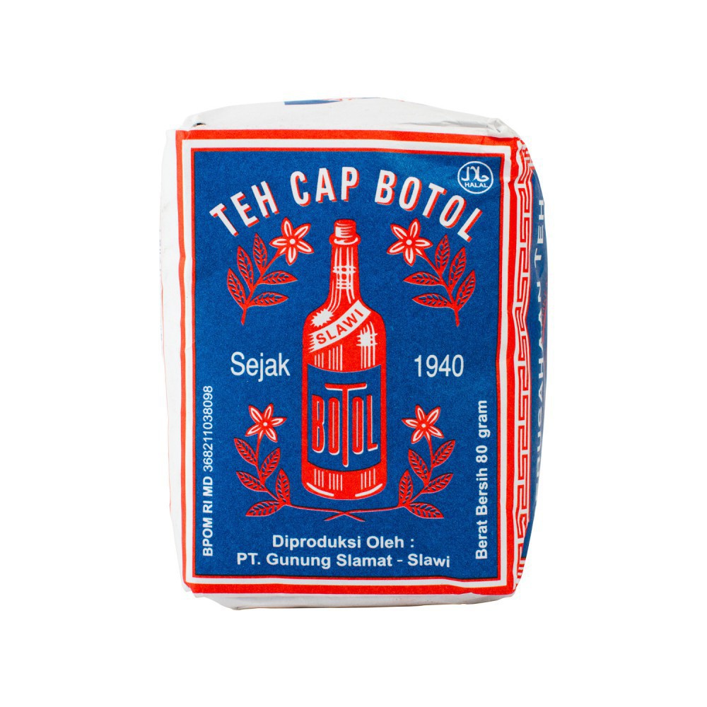 Teh Cap Botol Bubuk Biru 80GR