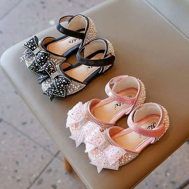 Sandal Sepatu Pesta Anak Perempuan BlinkBlink Party PINK/SILVER