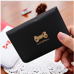 

Dijual Tempat kartu nama kulit pita card case holder leather bow SCH001 Hitam Limited