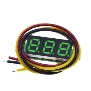 0.28" Green 3Wire LED DC 0-100V Voltmeter Digital Display Voltage Panel Meter UK 