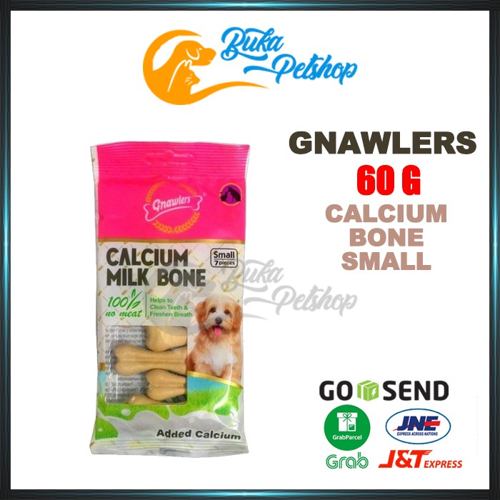 Snack Anjing GNAWLERS CALCIUM MIK BONE Small