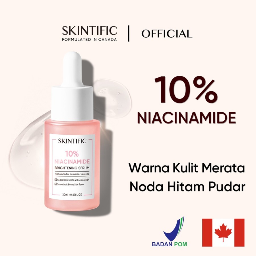 ✨ AKU MURAH ✨ SKINTIFIC 10% Niacinamide Brightening Serum 20Ml BPOM