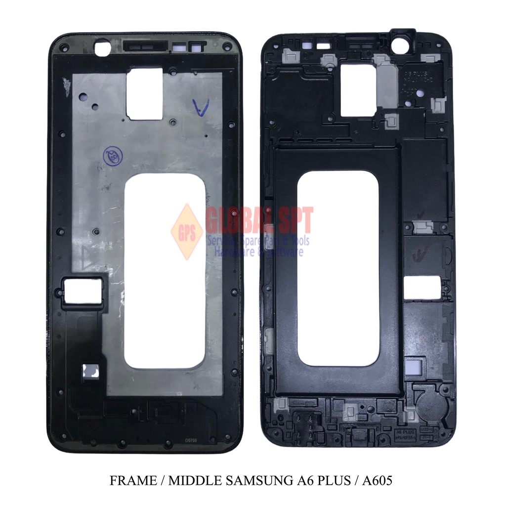 FRAME SAMSUNG A6PLUS / TULANG TENGAH / GALAXY A605 / BEZEL MIDDLE A6 PLUS / A605F