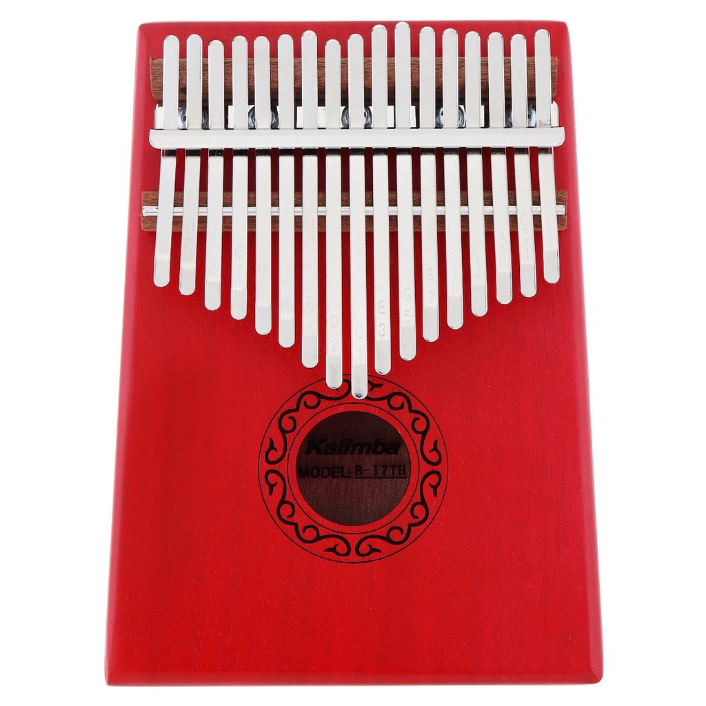 Kalimba Piano Jari Jempol Mini 17 Tuts Bahan Kayu Mahoni