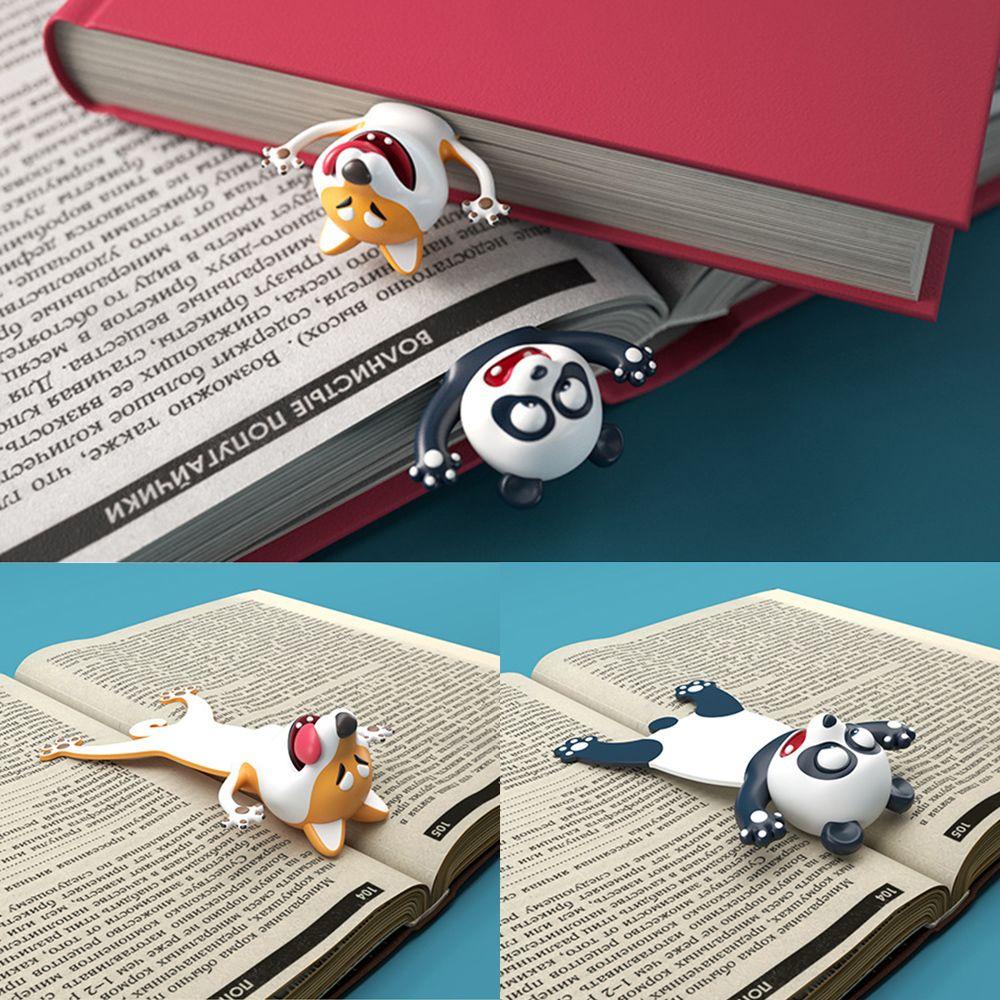 Suyo Bookmark Gift Panda Alat Tulis Lucu PVC Penanda Buku