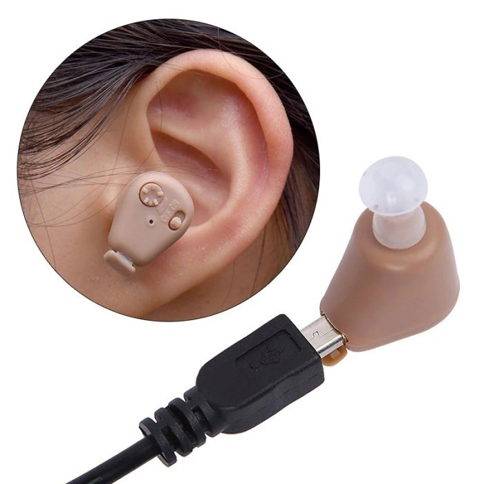 Alat Bantu Dengar Charger Suara Jernih Hearing Aid Mini