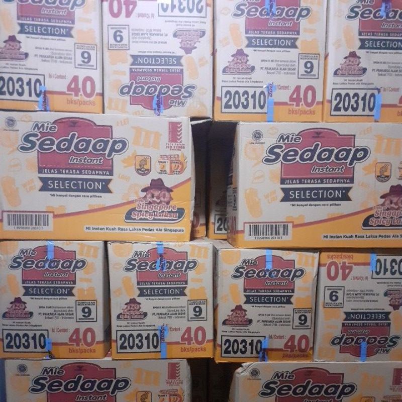 Mie Sedap Singapore Spicy Laksa/1dus isi 40 bks