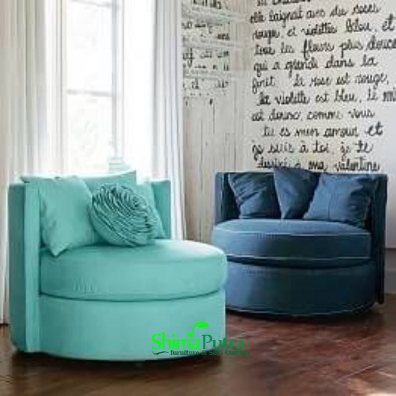 Round Morbido Sofa , Sofa Santai Bulat