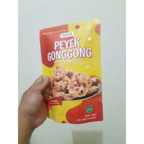 

Peyek gonggong daomi