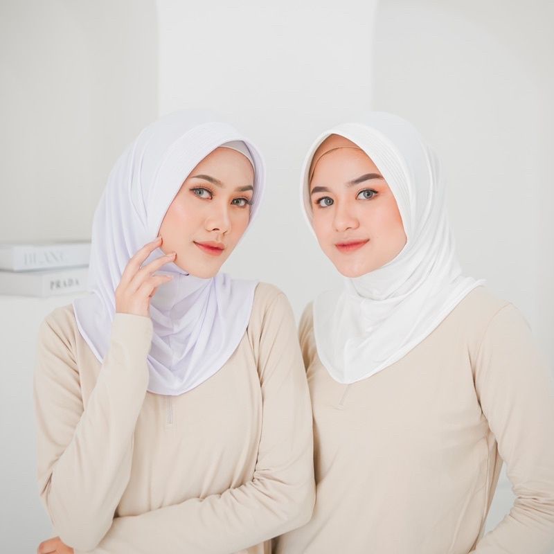 Bergo Sport / Hijab Sporty / Hijab Instant / Hijab Sporty Olah Raga Jersey-3