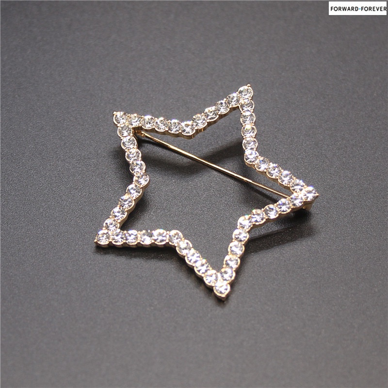 New star crystal pin Tudung safety pin M70023