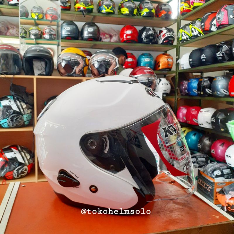 KYT Kyoto Solid White Putih Polos
