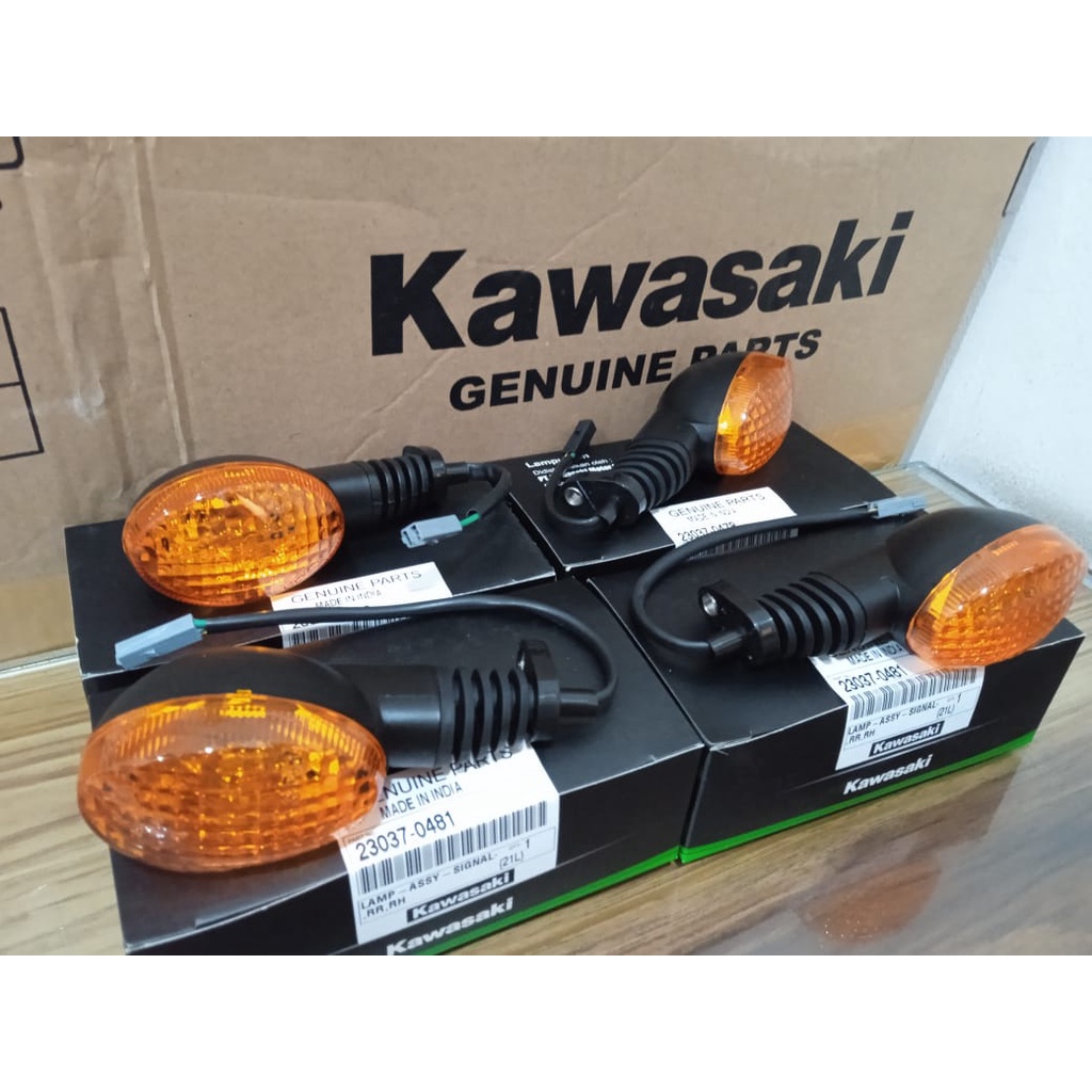 Lampu sein sen KLX 150 set depan belakang Original Kawasaki