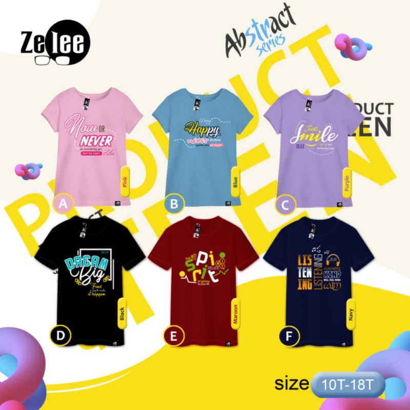 OPEN PO KAOS TEENAGER BY ZELEE 10-18 / BAJU KAOS ANAK REMAJA LAKI PEREMPUAN / KAOS ANAK COWOK CEWEK 