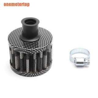 12mm Car Motor Cold Air Intake Filter Turbo Vent Crankcase Breather Silver SM