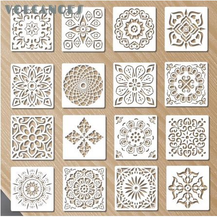 Plastic Stencil - Stensil Dekorasi Motif_MANDALA14