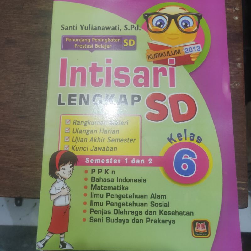 

Buku soal ulangan harian dan ujian semester 1 dan 2 intisari lengkap untuk kelas 6 sd