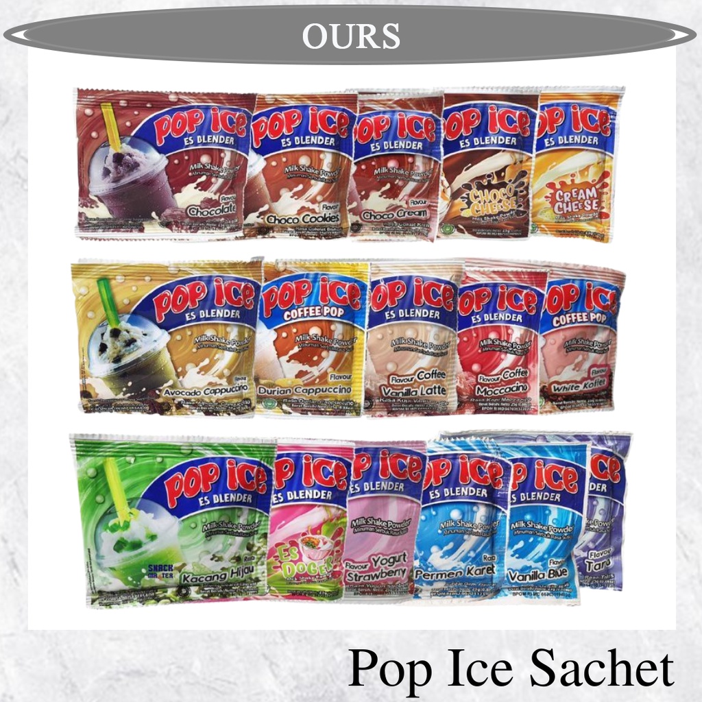 

Pop Ice SACHET Blender All Varian 25gr OURSHOPNOW