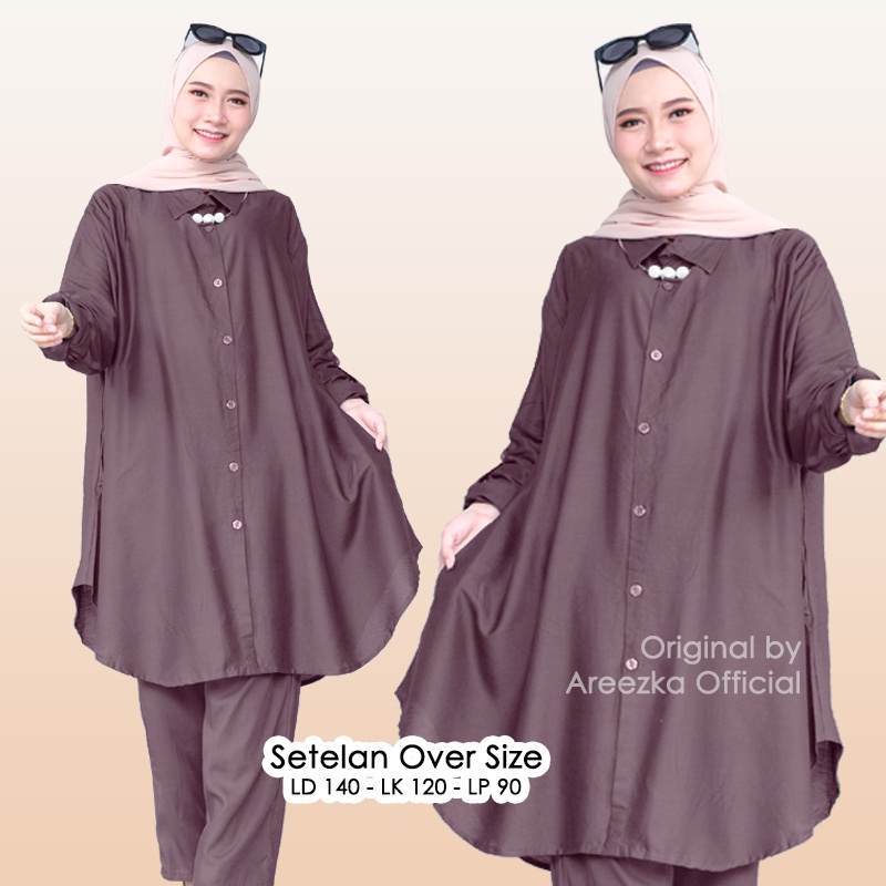 Grosir Termurah Set Jumbo Setelan Jumbo Rayon Viscose Ori Premium Adem LD 140 XXXXL BB 90Kg 100kg