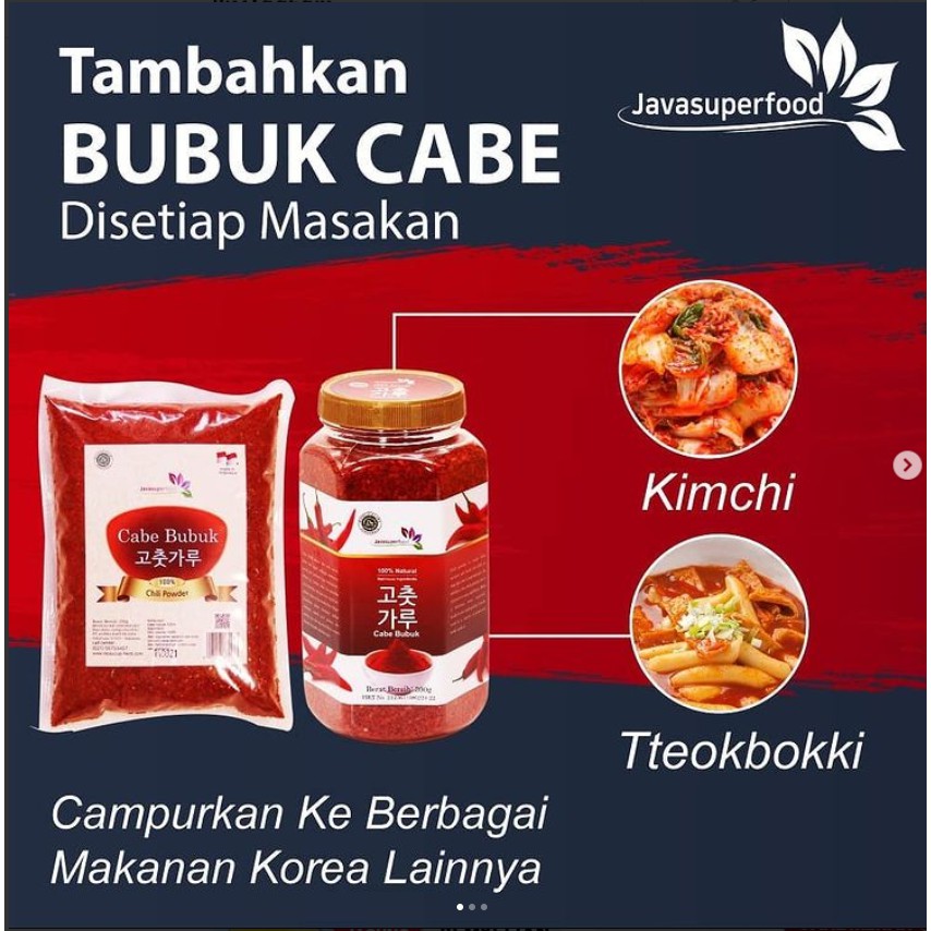 500g Gochugaru BUBUK CABE  / CHILI POWDER KOREA 500g - halus dan kasar