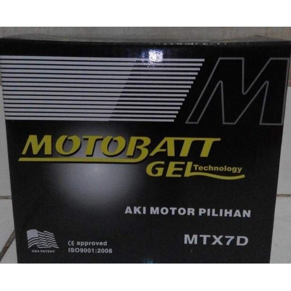 Aki motor tiger scorpio nuovo Motobatt MTX7D accu gel original aki paling best seller