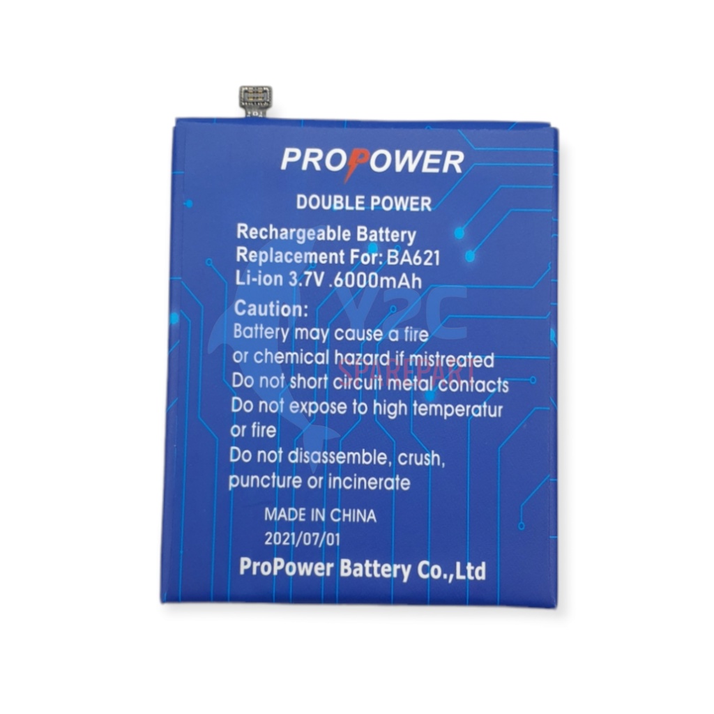 BATERAI MEIZU M5 NOTE / BA621 DOUBLE POWER PROPOWER / BATREI BATRAI BATE BATERE