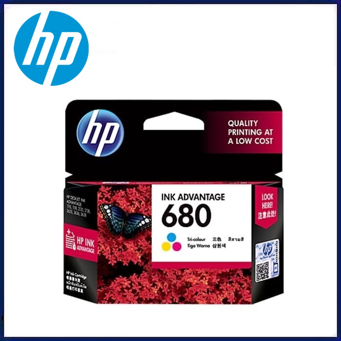 Tinta HP 680 Colour Original . tinta printer HP ori