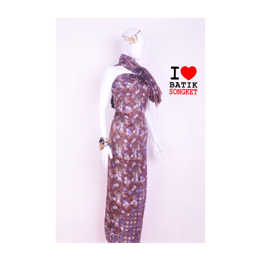 Bahan sutra gamis kain batik pekalongan terusan abaya