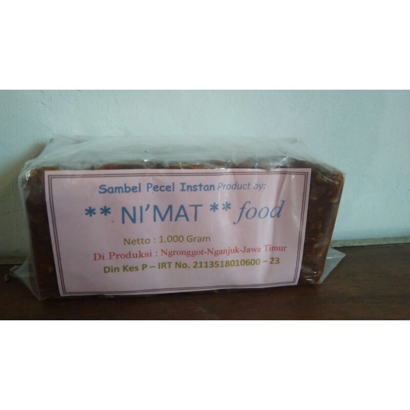 

Sambal pecel *NI'MAT* Paket isi 5 biji kemasan 150 gram
