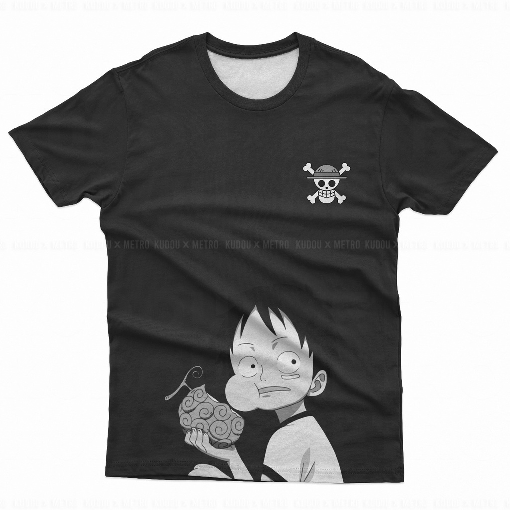 Tshirt Luffy Silluet Anime Manga One Piece Premium Dryfit Unisex