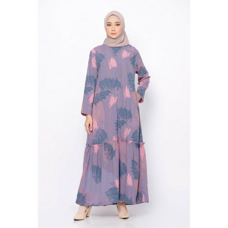 ZM Zaskia Mecca - Ilunga Blue Dress - Jelita Indonesia - Edisi Asmat size XL