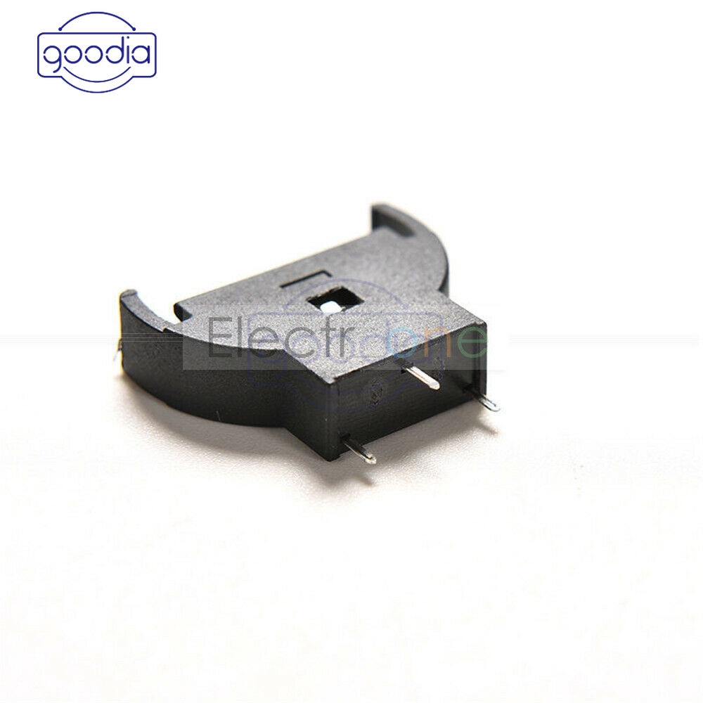 [IN STOCK/COD] 1/10Pcs CR2032 Cell Button Lithium Battery Holder Sockets Case Black Plastic