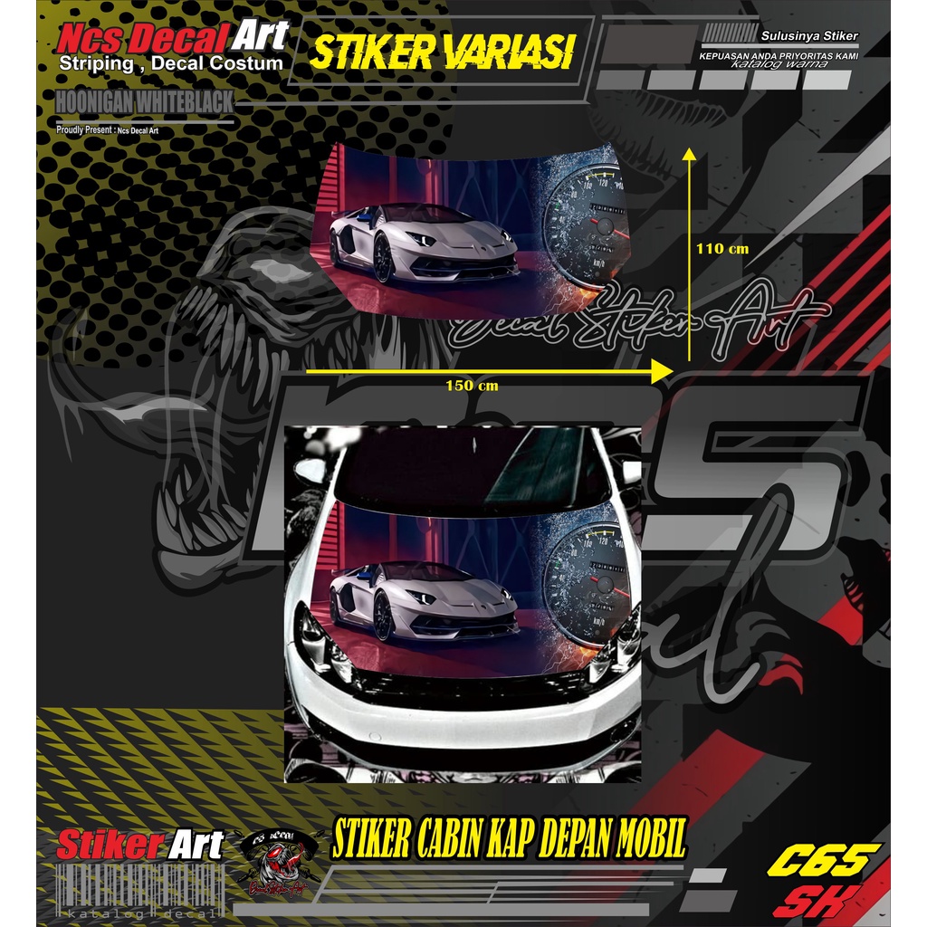 stiker mobil stiker cap mobil stiker kap depan mobil sticker bemper mobil stiker kap depan mesin all