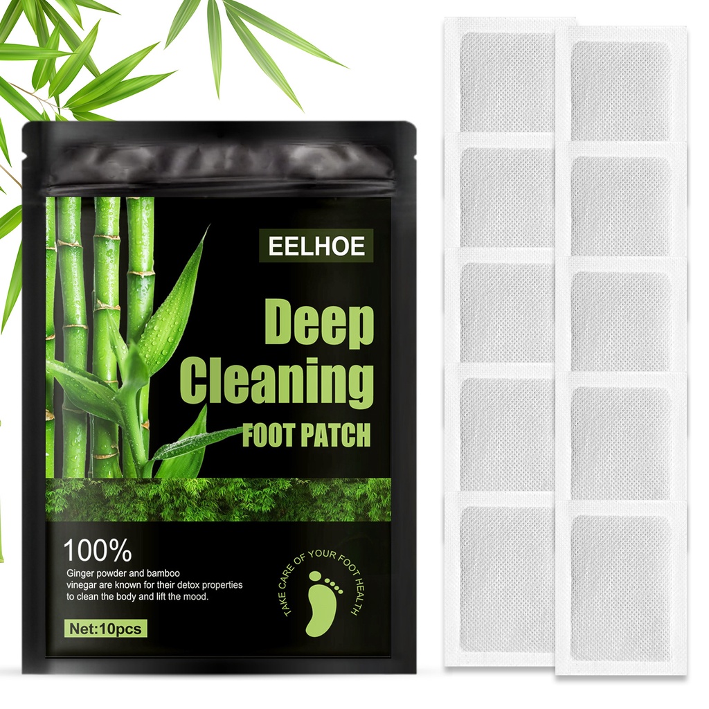 EELHOE Deep Cleaning Foot Patch 10pcs - Koyo Kaki Detox Racun Toksin Detok Kaki