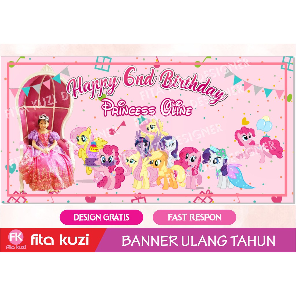 Contoh Banner Ultah Anak Perempuan Banner Aja